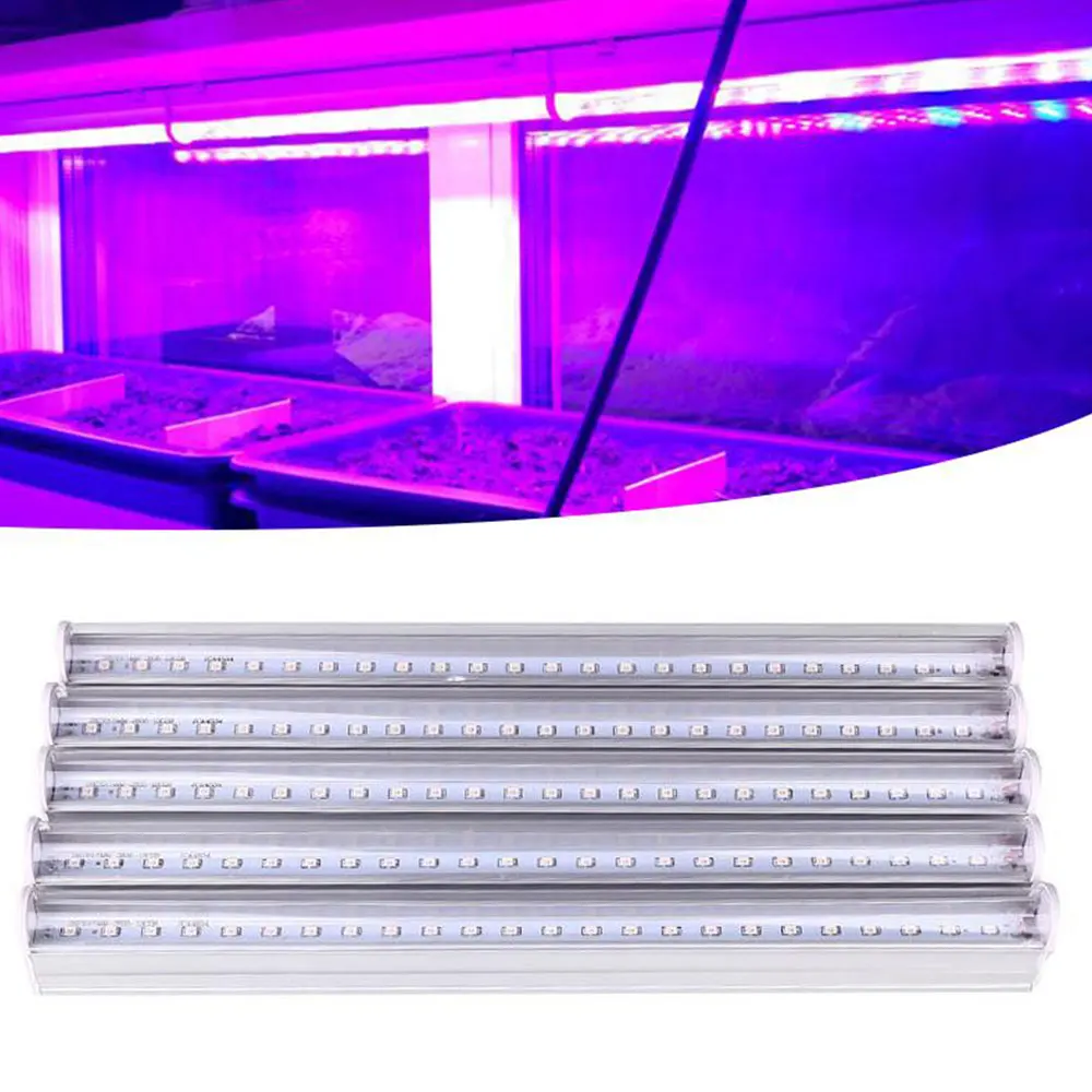 

Plants Growth Lights LED Strip Bar US Plug 5Pcs Purple Light Greenhouse Lamp Hydroponic Lighting Accessory Energy Saving