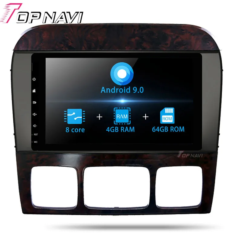 

Topnavi Android 9.0 Car Stereo Player For Benz S W220 (1998 1999 2000 2001 2002 2003 2004 2005) GPS Navigation NO DVD Octa Core