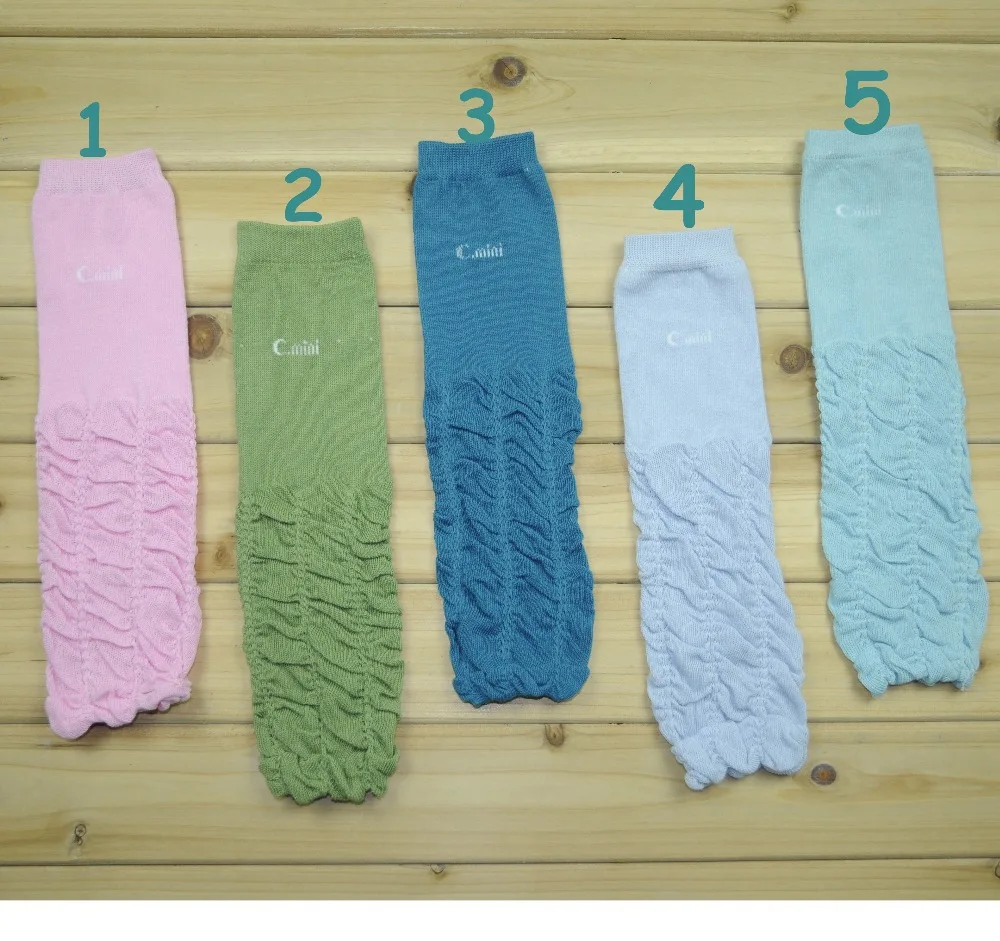 

wrinkle Baby spring autumn solid color Leg Warmer children 11color choose child Tights socks Leg Warmers adult Arm warmers