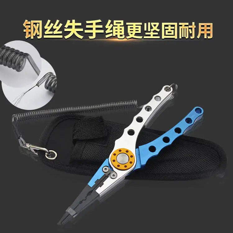 

1pcs Fishing Pliers Line Cutter Multifunctional Carp Fishing Plier Scissor Hook Remover Tool Stainless Steel & Space Aluminum