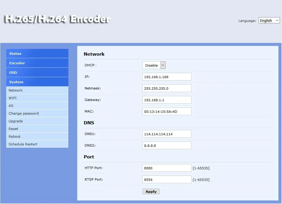 Видеокодер U8Vision H.265 HEVC/H.264 AVC 4G LTE SDI для прямой трансляции поддержка RTMP потокового