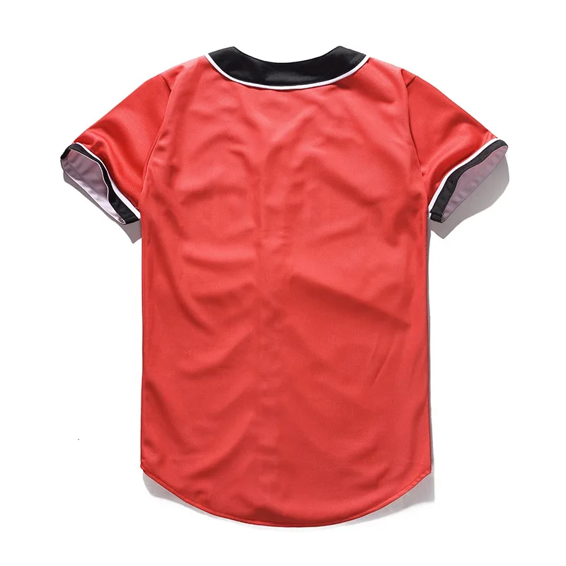 Mr.1991INC Brand Red T-shirt Mens Button Shirt Fashion Women Men Hip Hop Baseball Team Jersey Summer Casual 3D Tee Shirts Homme (2)