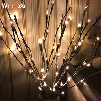 

Wrumava Led Lighted Twig Branches 40 80 120-LED Branches String Light Battery Powered Branch for Home Decoration Waterproof IP44