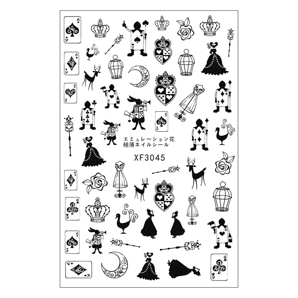 

Nail Art Colorful Lips Animal Drawing Tattoo Watermark Nail Sticker Applique Beautiful Manicure Tools DIY