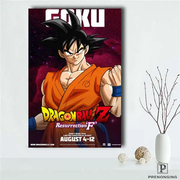 Съемная Фреска домашний декор es плакат топ продаж Dragon Ball Z Гоку аниме плакат#190114s07 - Цвет: Красный