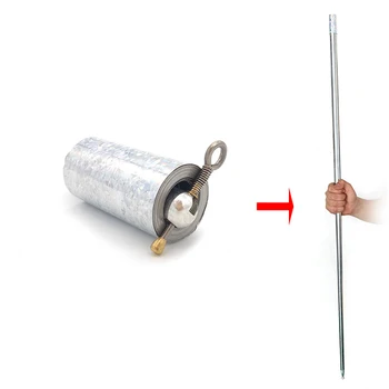 

1.1M Retractable Magic Prop Stick Toy Elasticity Metal Appearing Cane Scarf Sticks Interesting Extendable Magician Props TY0334