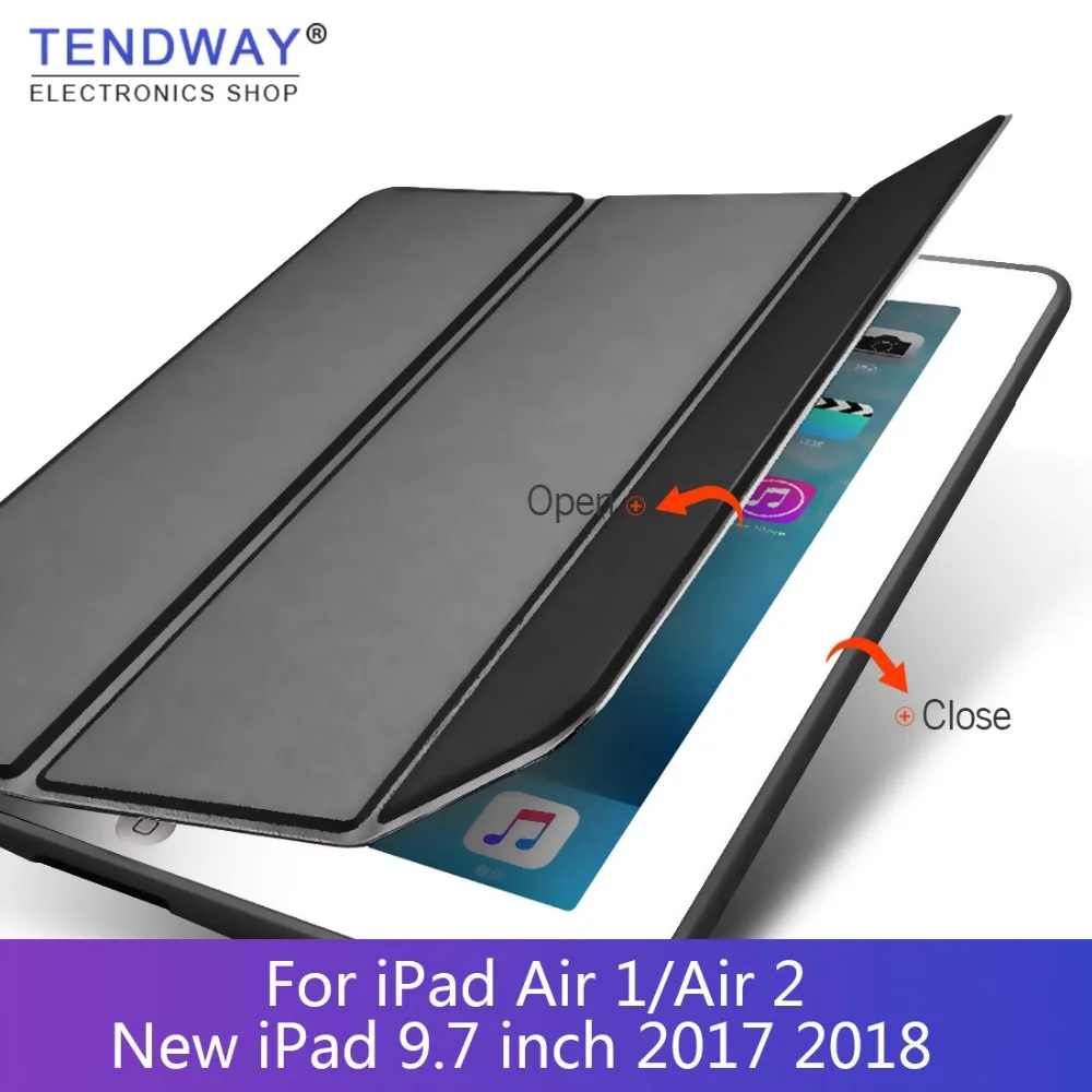 

Case For iPad Air 2 Air 1 for New iPad 9.7 inch 2017 2018 Release model A1822/A1823/A1893A1954 PU Leather Smart Cover Auto Sleep