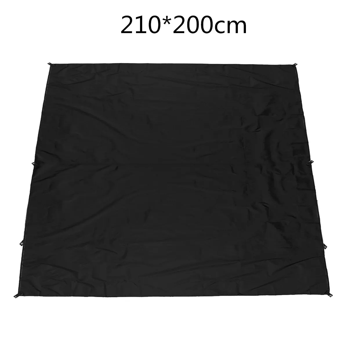 210x200cm Black Waterproof Rectangle Awning Sun shading net Sun Shade Sail Outdoor Sun Shelter Picnic Camping Mat Pad Beach Tent Tarp - Цвет: 210x200cm Black