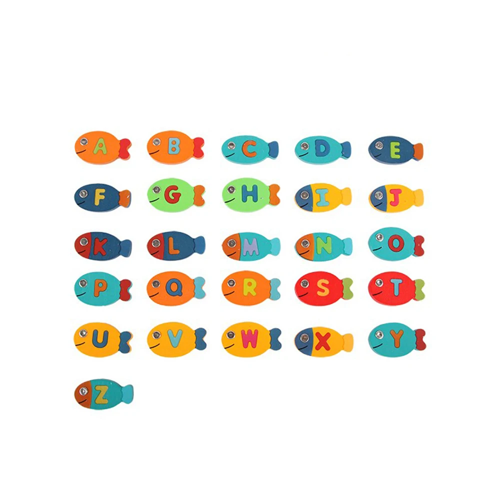 1 Набор рыболовные игрушки Красочный Деревянный Забавный креативный магнитный, Обучающий игровой набор для рыбалки рыболовные игрушки для детей ясельного возраста