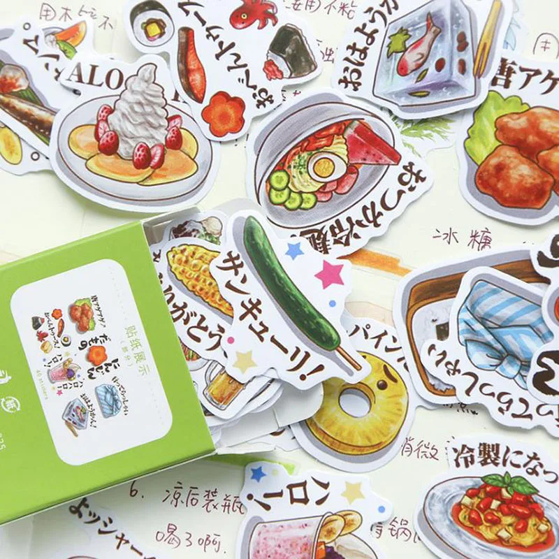 

40 Pcs/pack Lovely Food Flowers Plant Antiques Mini Paper Stickers Decoration Ablum Diary Scrapbooking Label Sticker Stationery