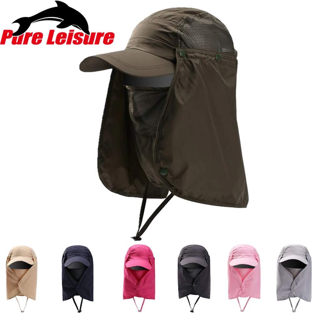 PureLeisure Sunshade Hats Folding Fishing Hat Outdoor Fishing Hiking