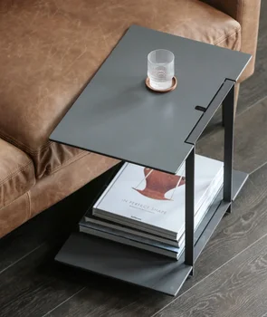 

Industry Chic Rectangle Coffee Table /47cm High Side Tea Table with Metal Frame