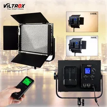 Viltrox VL-D60T светодиодный свет 60 Вт Тонкий двухцветный dimmable ЖК-3300 К-5600 К для студии видеокамера и беспроводной пульт дистанционного управления
