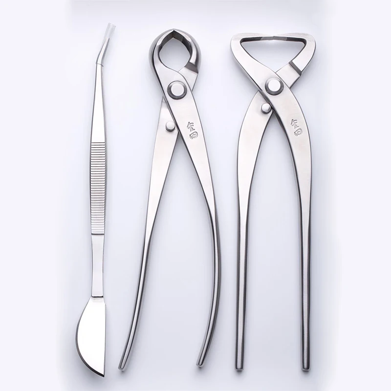 

3 PCS Bonsai tool Set JTTK-17 Knob Cutter / Trunk Splitter / Bonsai Tweezers Master Grade Bonsai Tools Excellent Quailty