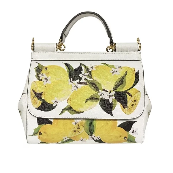 

free shipping lemon sweet fruit contracted joker single shoulder cowhide bag