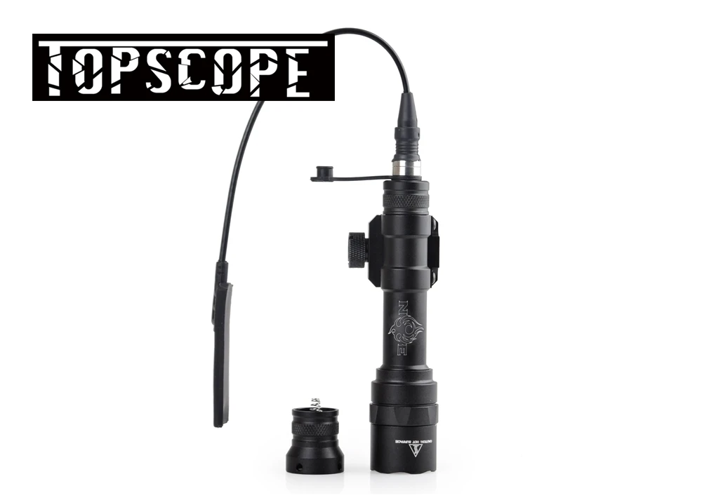 

Night Evolution M600U Scout Flashlight XP-E R2 LED 450 Lumens Aluminum Tactical Flashlight Weapon Light Black