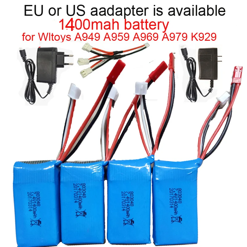Аккумулятор для автомобиля 7 4 В 1400 мАч A949 A959 A969 A979 K929 1/18|lipo battery|rc car battery1/18 rc |