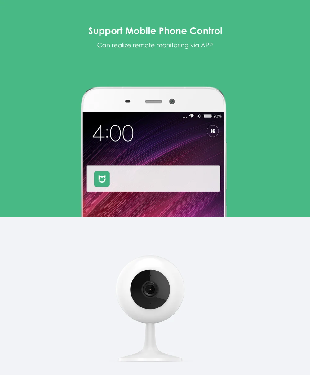 XIAOMI CHUANGMI  720P Smart Camera IR Remote Control / Wireless WiFi / Motion Detection