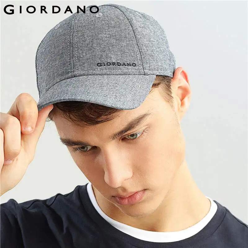 

Giordano Men Cap Embroidery Brand Letter Cotton IL Cappello Branding Label Fashion Denim Caps