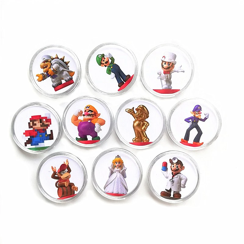 10 шт./лот полный набор игровая Карта Super Mario Odyssey NFC Ntag215 коллекция бирок для монет NS