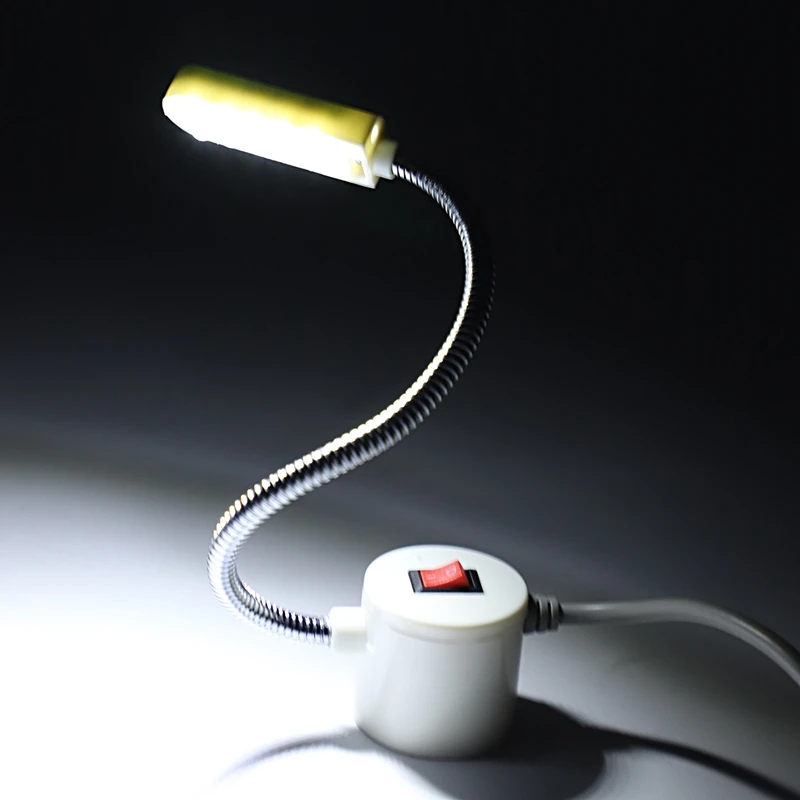 Швейная машина свет 10 LED Регулируемая гусиная шея лампа Магнитный базовый
