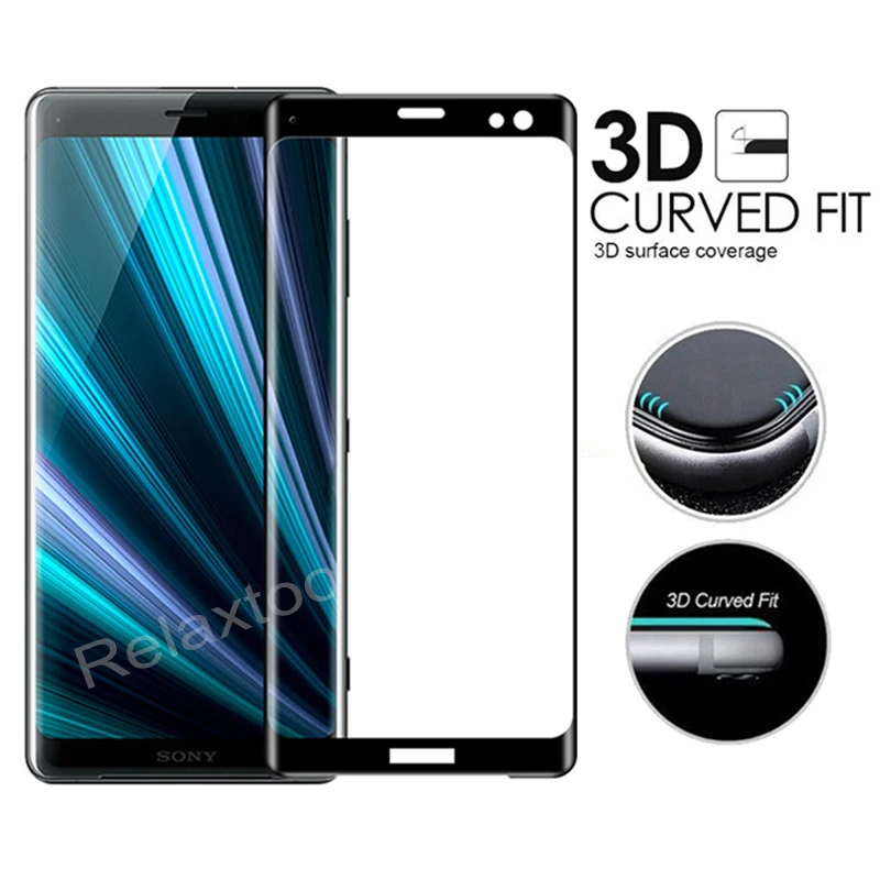 

3D Full Curved Tempered Glass For Sony Xperia XZ3 6.0" Screen Protector Protective Glass For Sony XZ3 H9493 XZ 3 Glas Film Cover