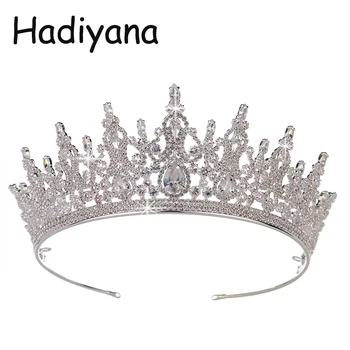

Crown HADIYANA Understated Luxury Charming Elegant Cubic Zirconia Wedding Hair Accessories Headband Beauty Gift HG6058 Corona