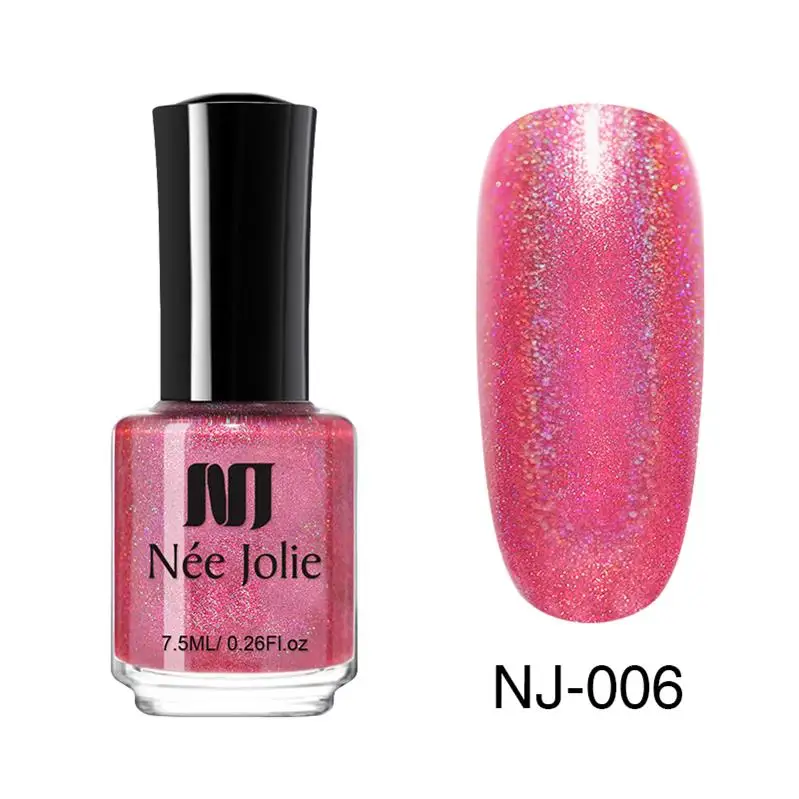 Лак для ногтей NEE JOLIE Pink Series, быстросохнущий, 3,5 мл, 7,5 мл, голографический матовый блеск, зеркальный эффект, лак для ногтей, 18 цветов