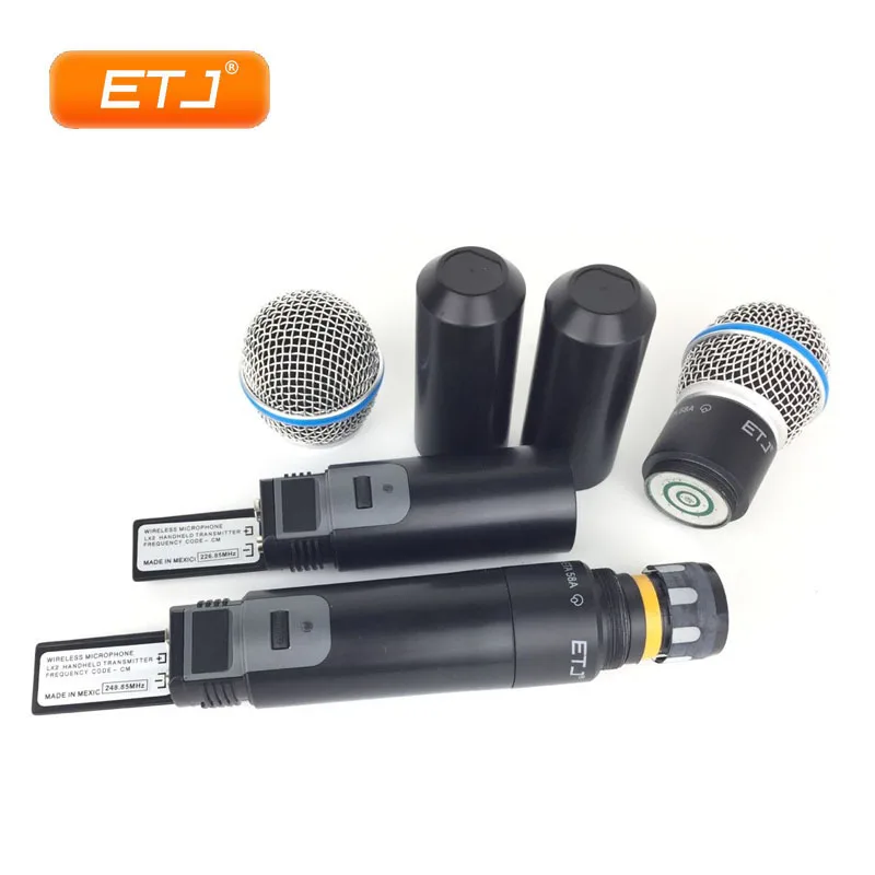Караоке микрофон 2 канала двойной ручной профессиональный беспроводной микрофон PGX242 для речи KTV