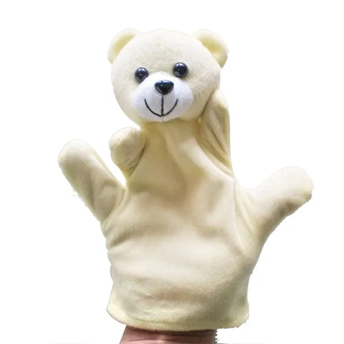 Пальчиковые Куклы Животные хлопок ручные марионетки перчатки кукольный палец мешок плюшевый медведь игрушки для детей образовательные подарки k410
