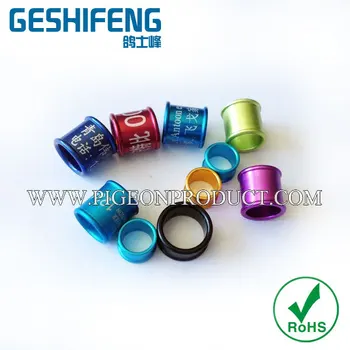 

400pc free color free size 2mm-18mm crimping beautiful birds pigeon ring free shipping