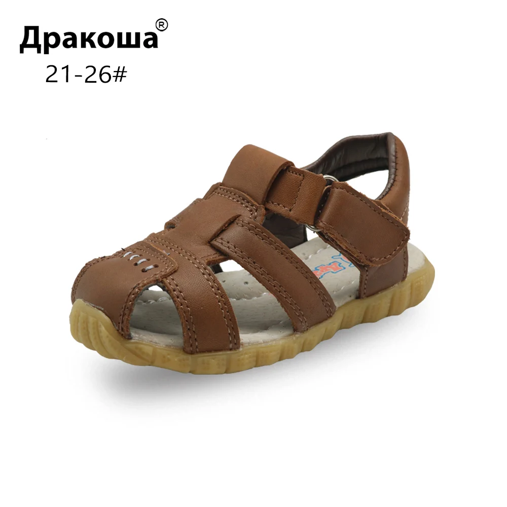 Сандалии Apakowa детские ортопедические пляжные босоножки из натуральной кожи