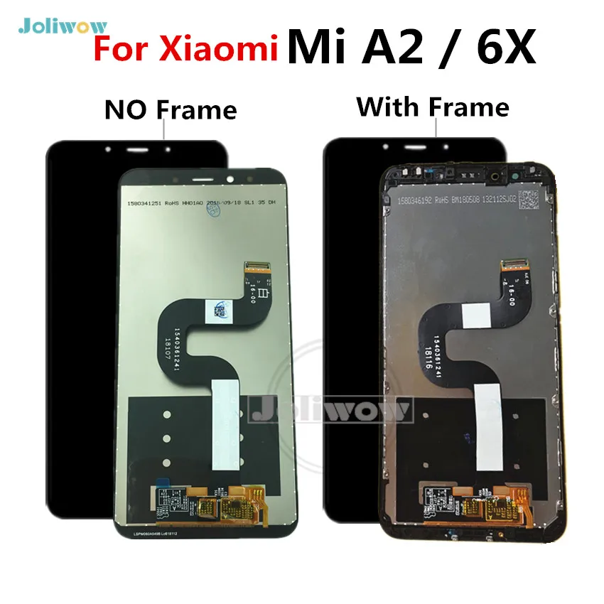 

5.99" LCD For Xiaomi A2 LCD Mi A2 MIA2 Display Touch Screen Digitizer Panel Assembly For Xiaomi Mi 6X MI6X M6X Lcd