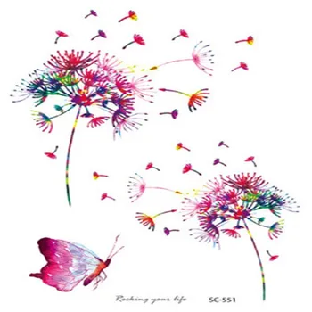 

Adult Beauty Decal Disposable Temporary Tattoo Stickers Removable Feather Fake Tattoos Portable Beauty Sticker