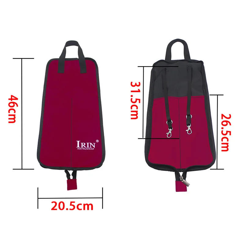 Новый барабан палка Gig Bag Водонепроницаемый Оксфорд Ткань барабанные палочки