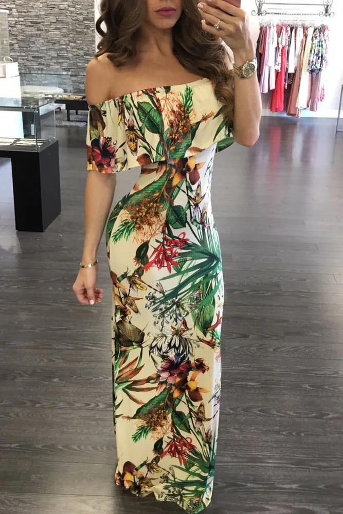Vibrant-Botanic-Print-Off-the-shoulder-Maxi-Dress-LC61189-9-4