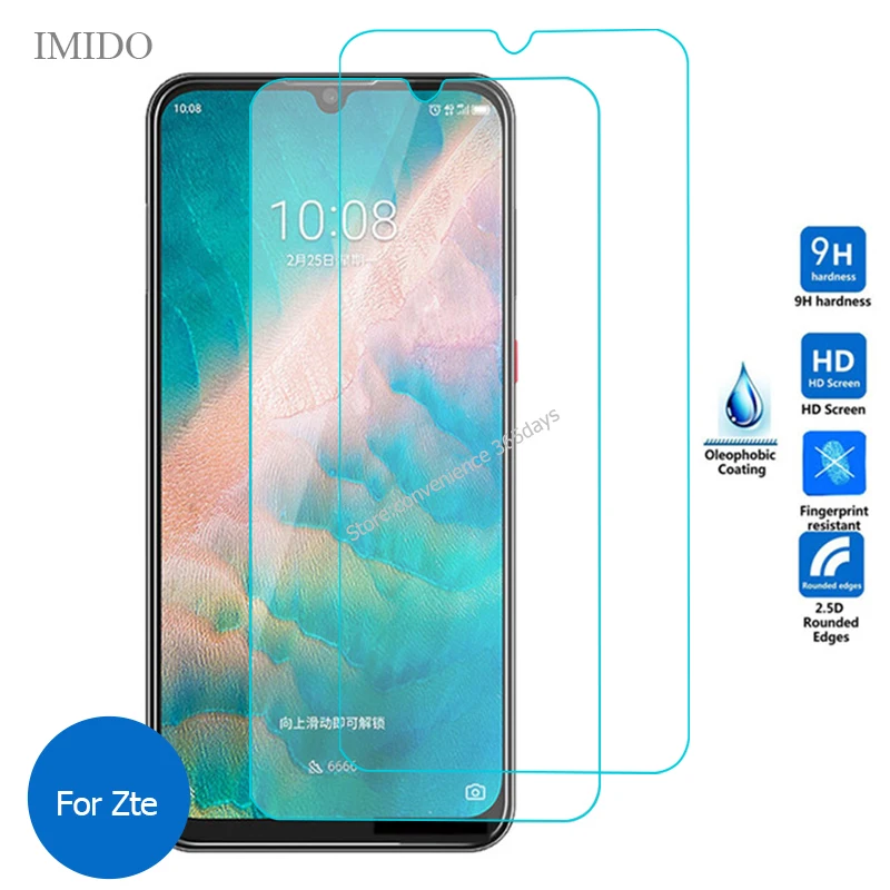 Закаленное стекло для Zte Blade A7 2020 A5 Vita A7S 10 Prime A4 A6 Lite V10 2 шт. защитное 9h экрана 5 6 7 в