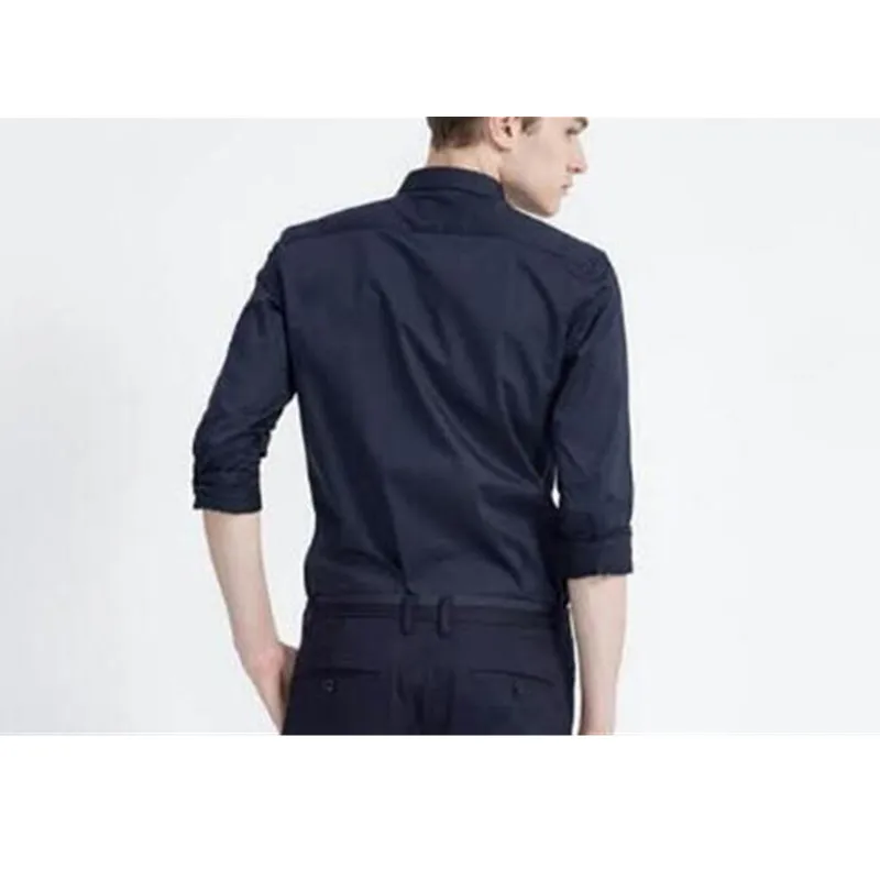 38-1    New Arrival men's shirt long sleeve fashion slim fit casual handsome party shirt business wear career apparel shirt
