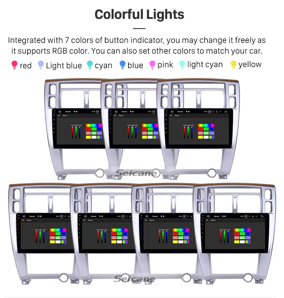 Flash Deal Seicane Navi 1Din Android 9.0 HD 10.1" Car Radio For Hyundai Tucson 2006-2013 GPS DVD Stereo Player 4G+32G 4G Wifi Head Unit 18