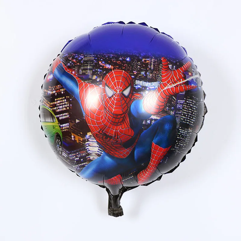 1 шт. 18 дюймов круглый гелиевый алюминиевый шар Человек-паук детские игрушки Воздушные шары День рождения украшения детские товары