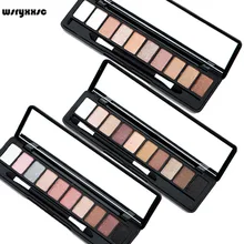 

wsryxxsc 10 Colors Eyeshadow Matte Pearl Makeup Eye Shadow With Brush Women Gift