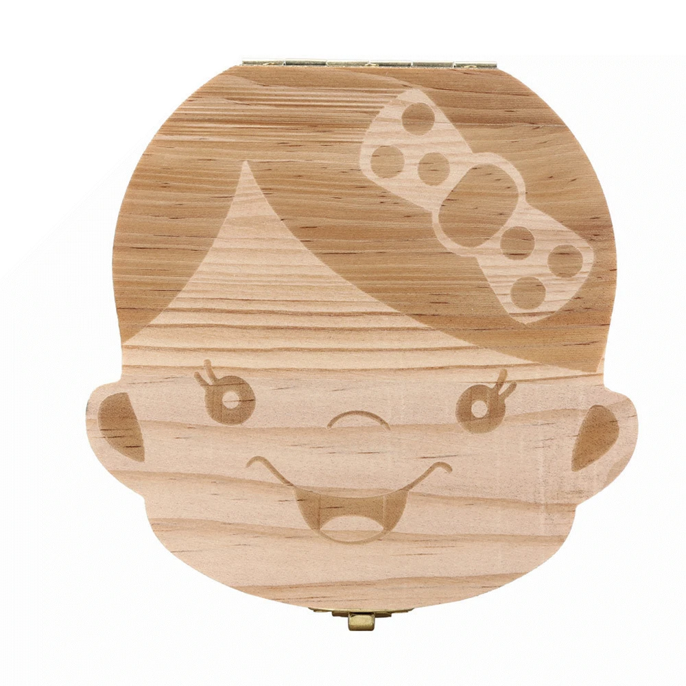

Baby Tooth Box New Creative Milk Teeth Save Wood Organizer For Kids Girl Teeth Box Deciduous Storage Box Gift regalos para news