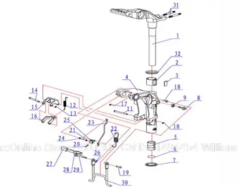 

Free shipping Swivel bracket componet for hidea HD15F 18F