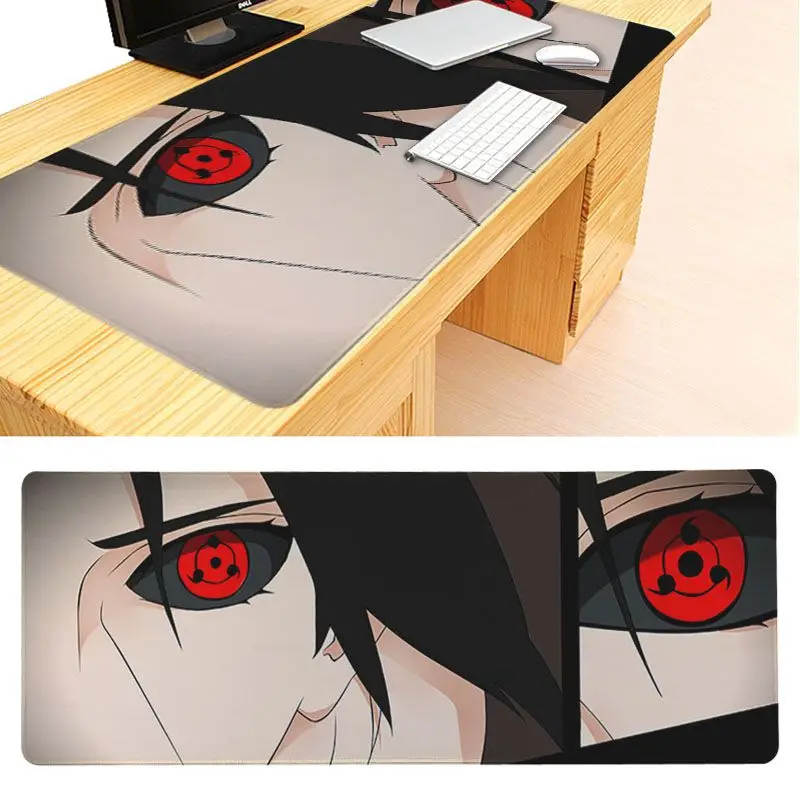 Красивое аниме maiyaca Itachi s Sharingan коврик для мыши геймер игровые коврики размер для 300*700*2 мм и 300*900*2 мм коврик для мыши - Цвет: 30x90cm