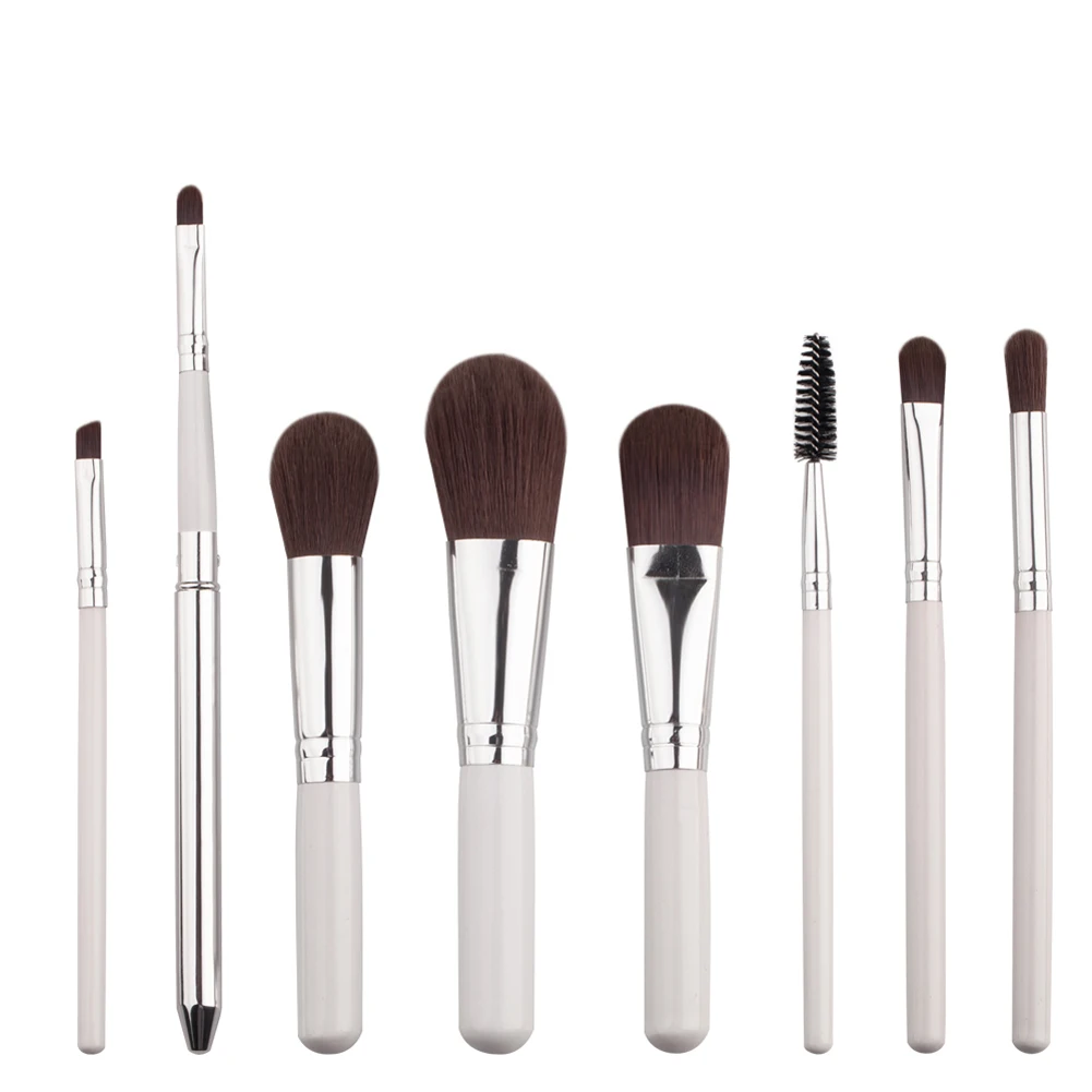

8 pcs Portable makeup brush set pincel pinceaux maquillage pinceis brochas For Facial Blush Eyebrow Lips Brush Set Tool