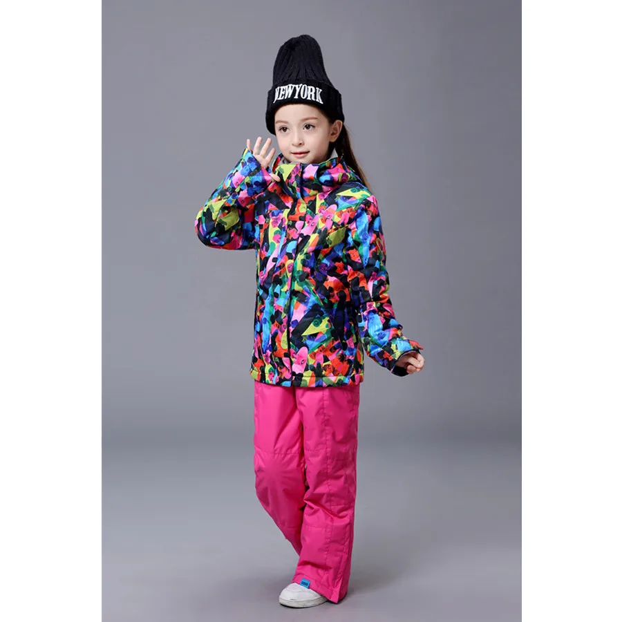 Counter genuine snow gsou children's ski clothing for girls ski