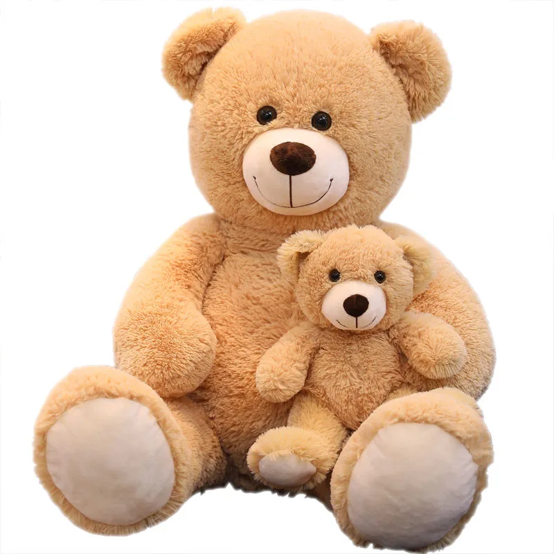 Teddy Bear Mother & Son Plush Toy Cute Animal Doll Stuffed Pillow Kids Gift Big
