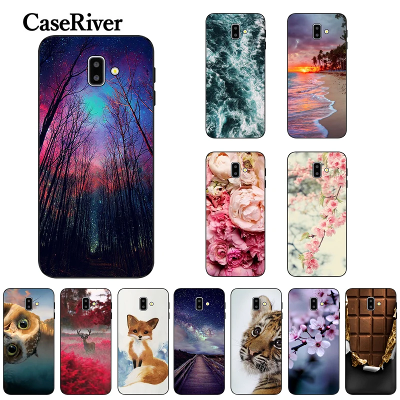 

For Coque Samsung Galaxy J6 Plus 2018 Case Cover Painted sFor Samsung J 6 J6plus 2018 TPU Capa J6+ J610 J610F Phone Case Silicon