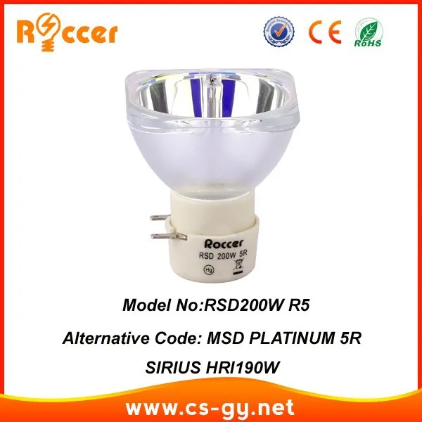 

Roccer general msd platinum 5r for moving 5r 75% brightness of original 5R 200W LAMP