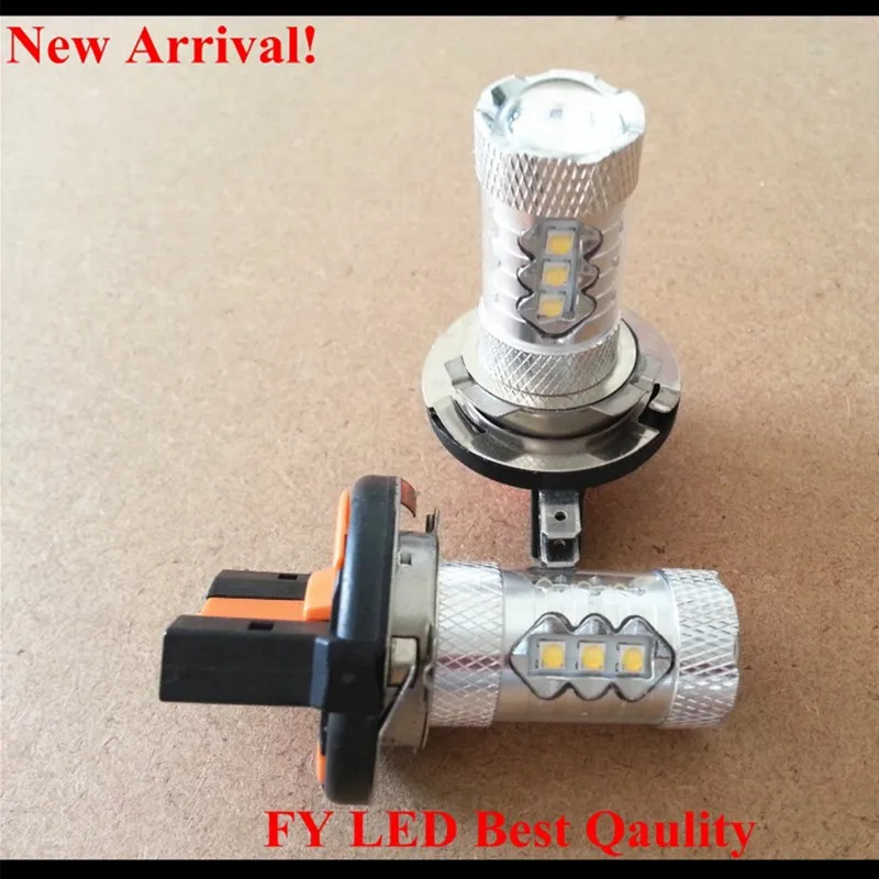 Бесплатная доставка 2 шт. Weiss 6000K LED H15 PWY24W 80 Вт Canbus Abendlicht 12 В/24 В для udi BMW Mercedes Volkswagen|led